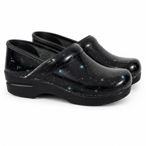 Dansko Professional Clogs Women Size 37 EU Galaxy Patent Leather Nursing Comfort